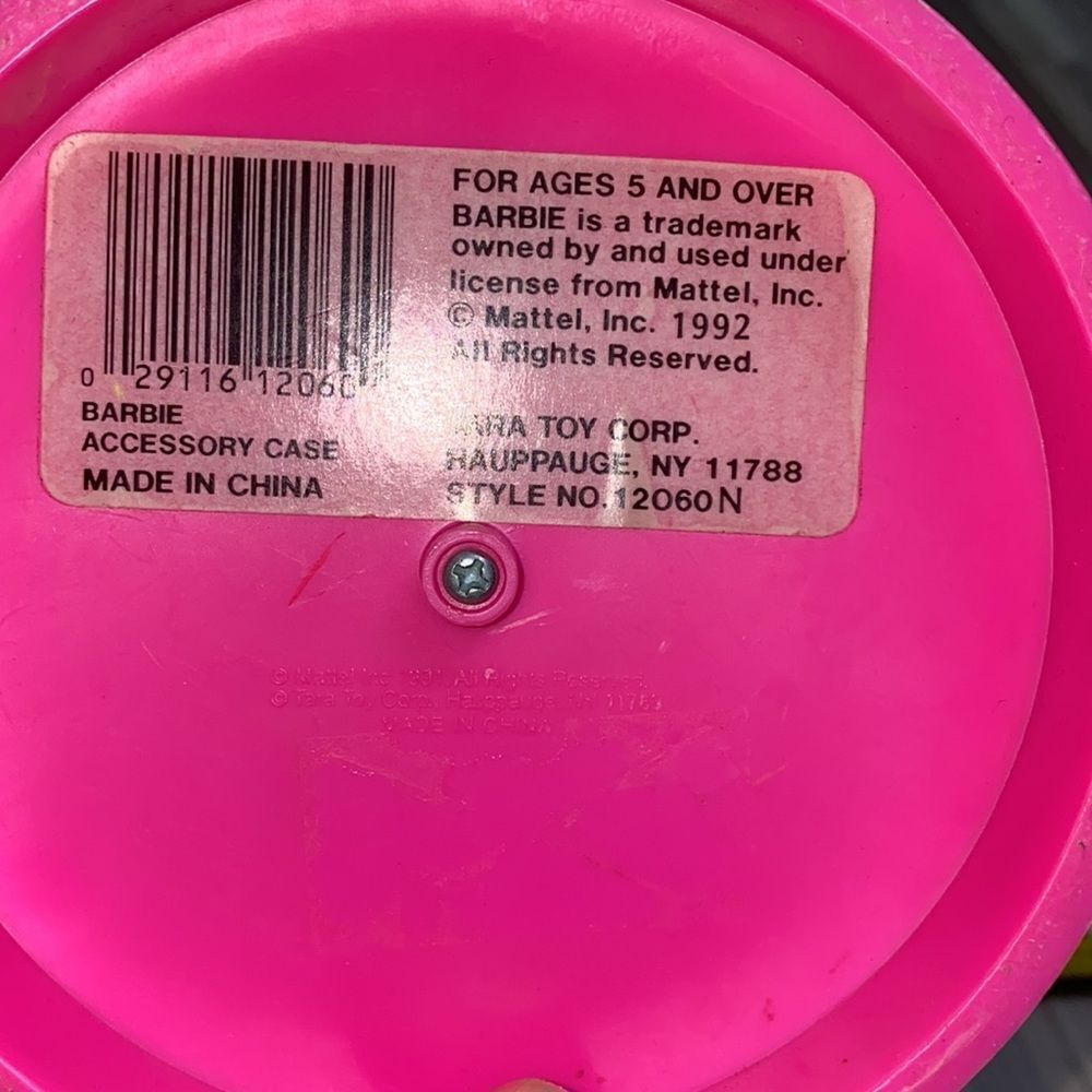 Barbie pink purse accessories tote bag 90s Barbie Accessory Case Mattel toys - Picture 4 of 12